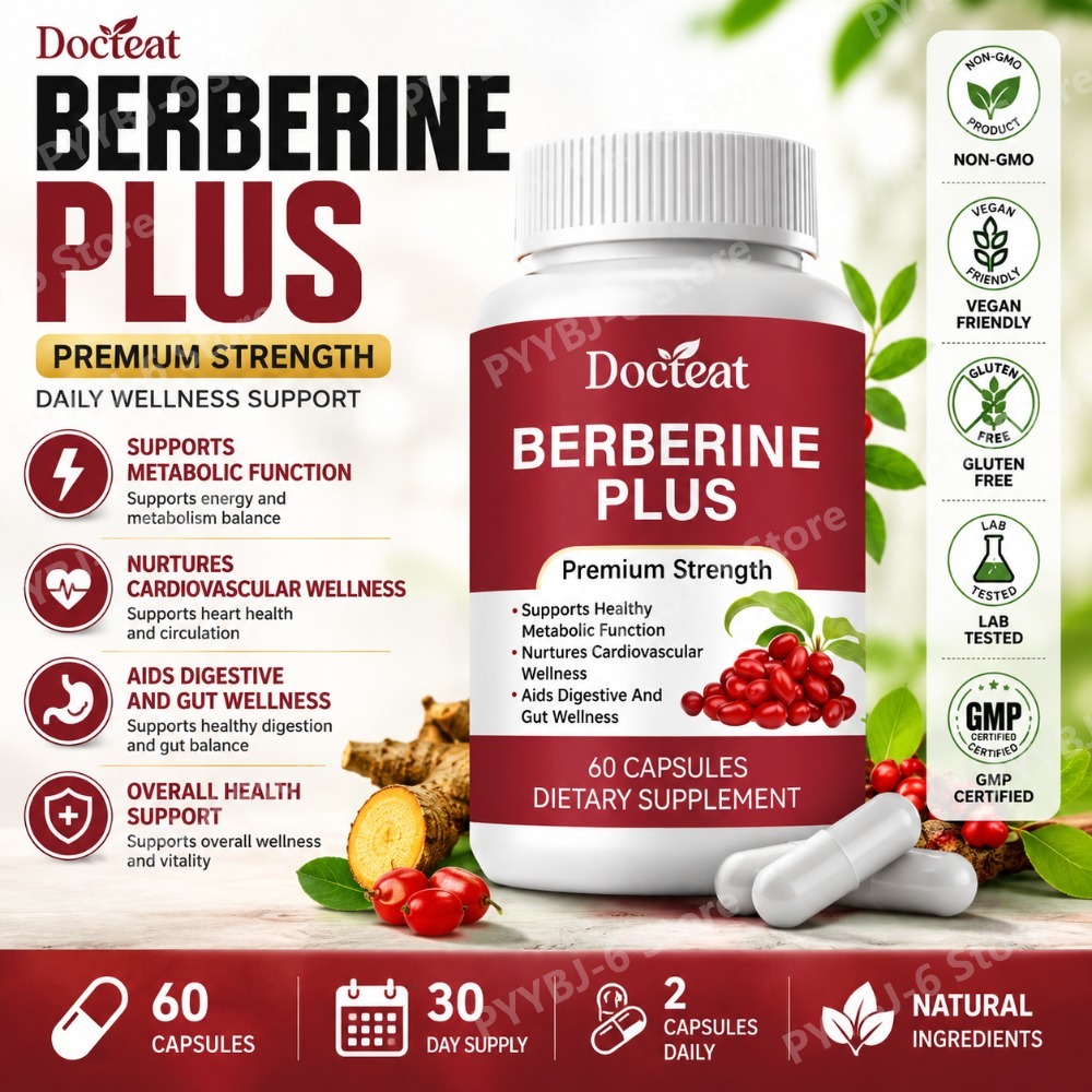 Herbal Wellness In - Berberine Plus Supplement 60Capsules Premium Strength