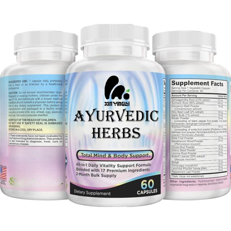 60 capsules of Ayurvedic herba - Ayurvedic & Herbal Wellness Kits avaliação e preço