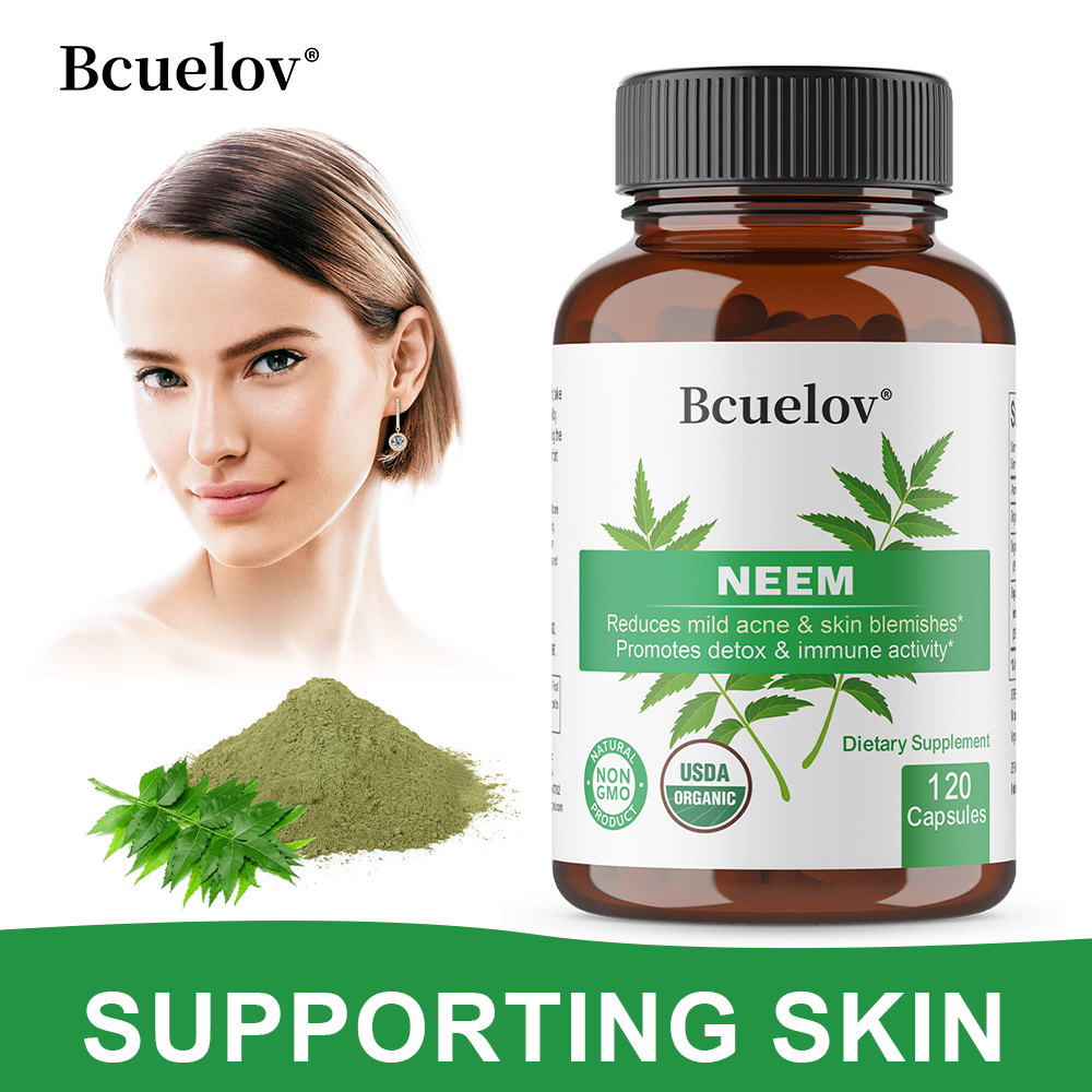 Organic Neem Leaf Capsules, He - Herbal Wellness In avaliação e preço