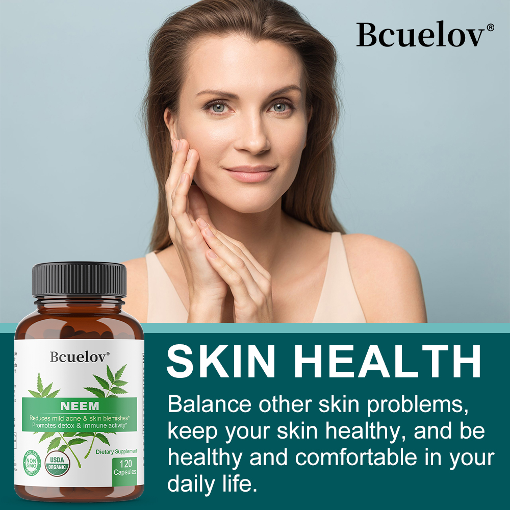 Organic Neem Leaf Capsules, He - Herbal Wellness In avaliação e preço