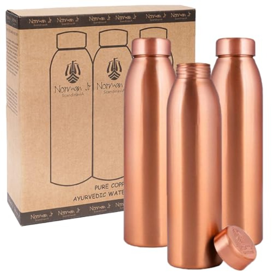 Copper Water Bottle 1L - Gift  - Ayurvedic & Herbal Wellness Kits avaliação e preço