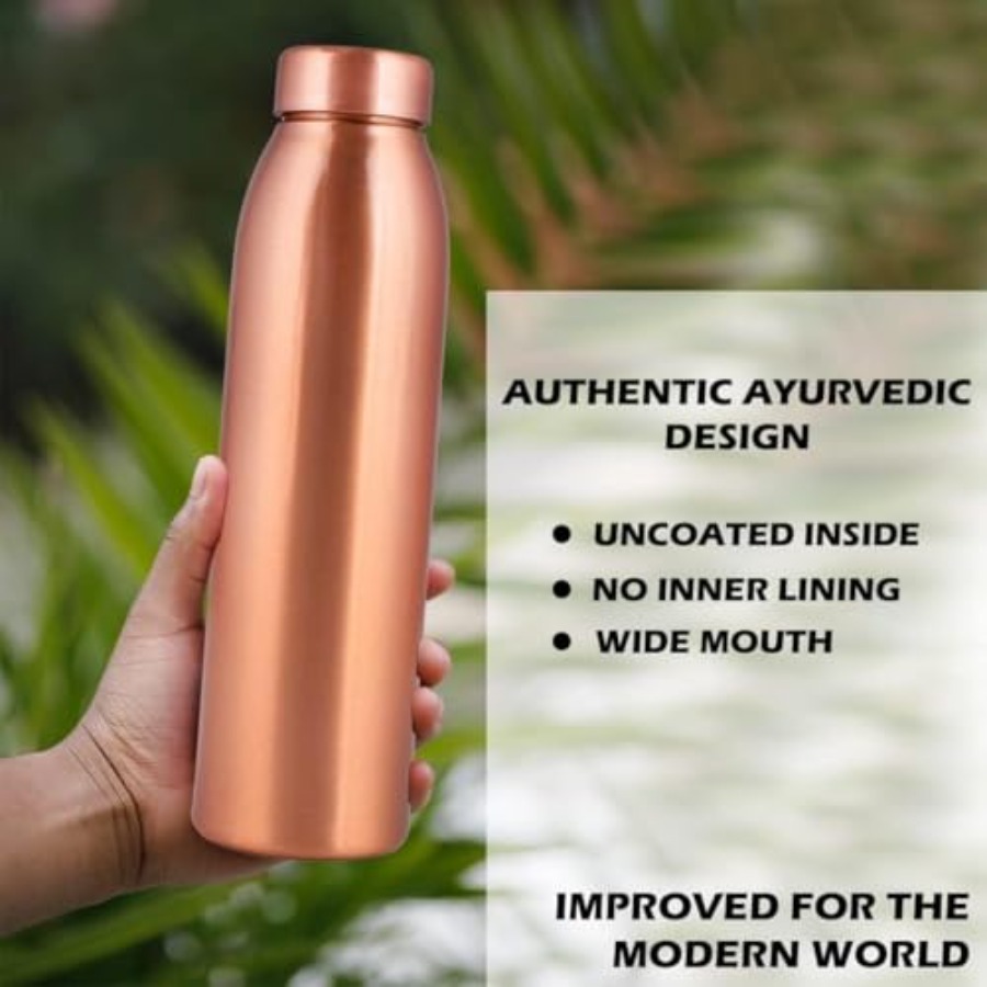 Copper Water Bottle 1L - Gift  - Ayurvedic & Herbal Wellness Kits avaliação e preço