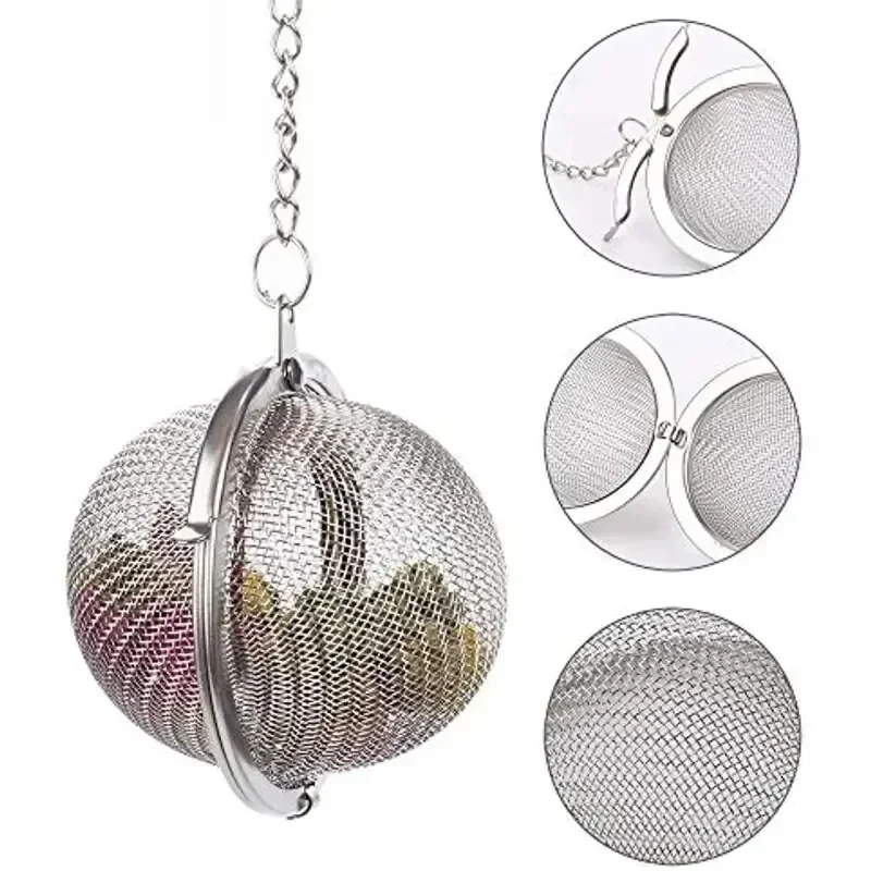 1 Pc Stainless Steel Tea Ball, - Nettle Leaf Tea avaliação e preço