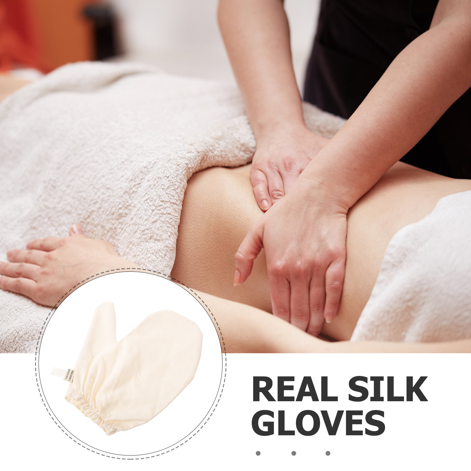 Raw Silk Massage Gloves Elasti - Ayurvedic & Herbal Wellness Kits avaliação e preço