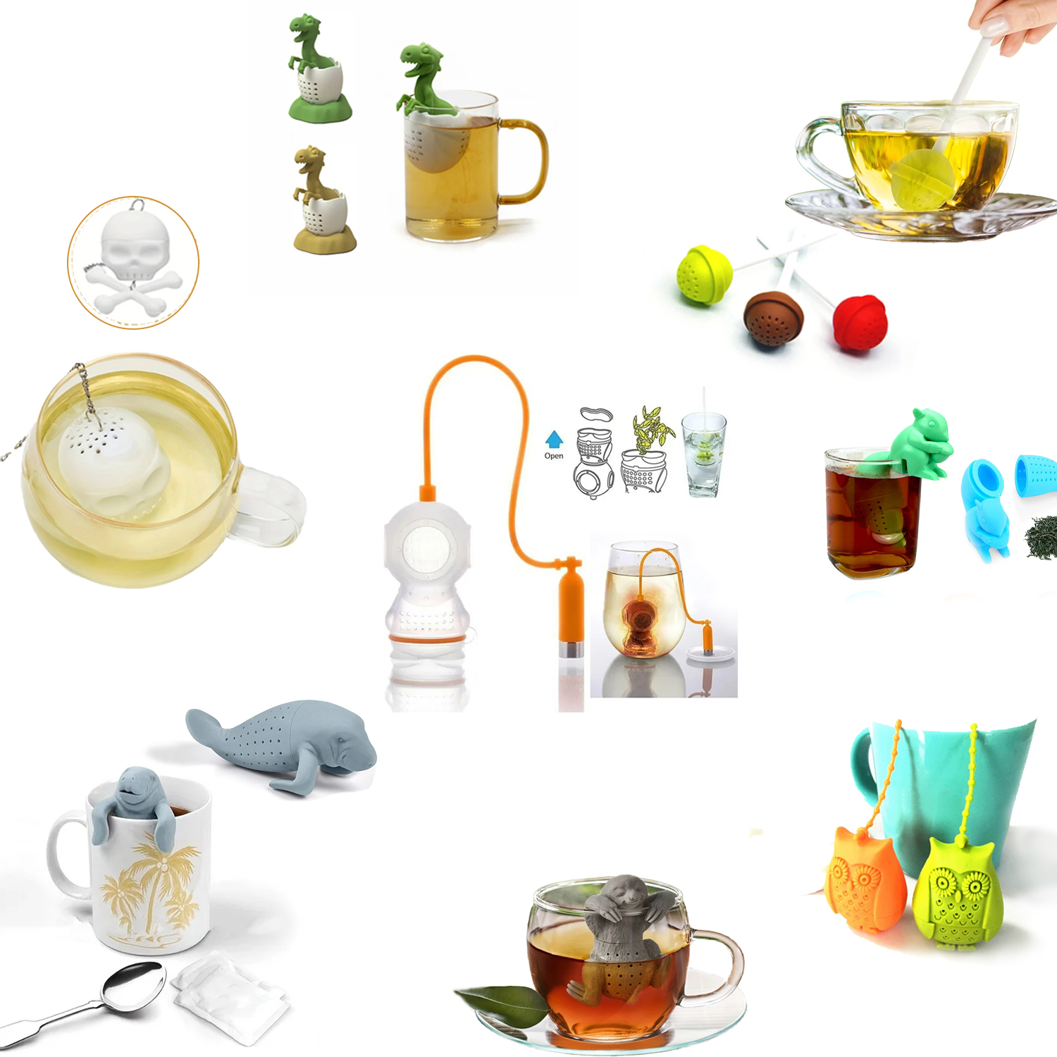 Tea Infuser Silicone Tea Strai - Nettle Leaf Tea avaliação e preço