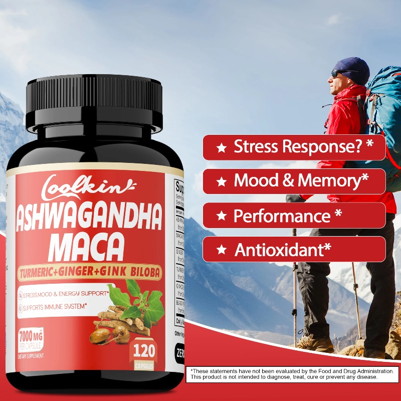 Ashwagandha and Maca Supplemen - Valerian Root Capsule avaliação e preço