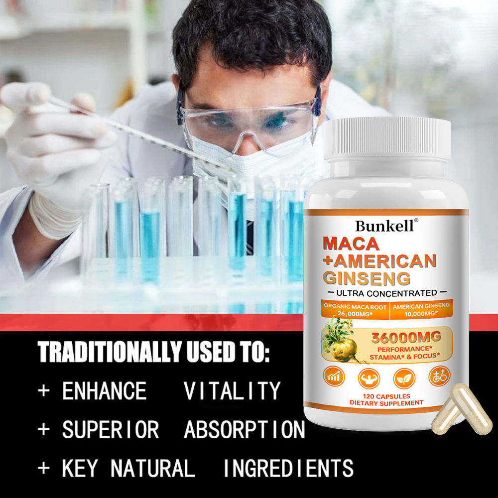 Triple Maca Root & American Gi - Valerian Root Capsule avaliação e preço