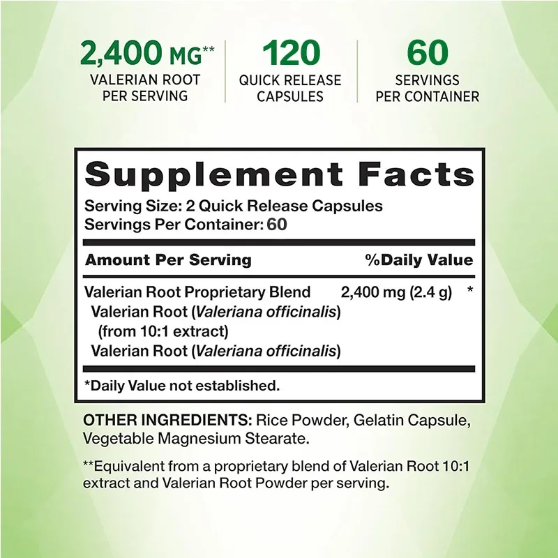 Valerian Root - Provides Sleep - Valerian Root Capsule avaliação e preço