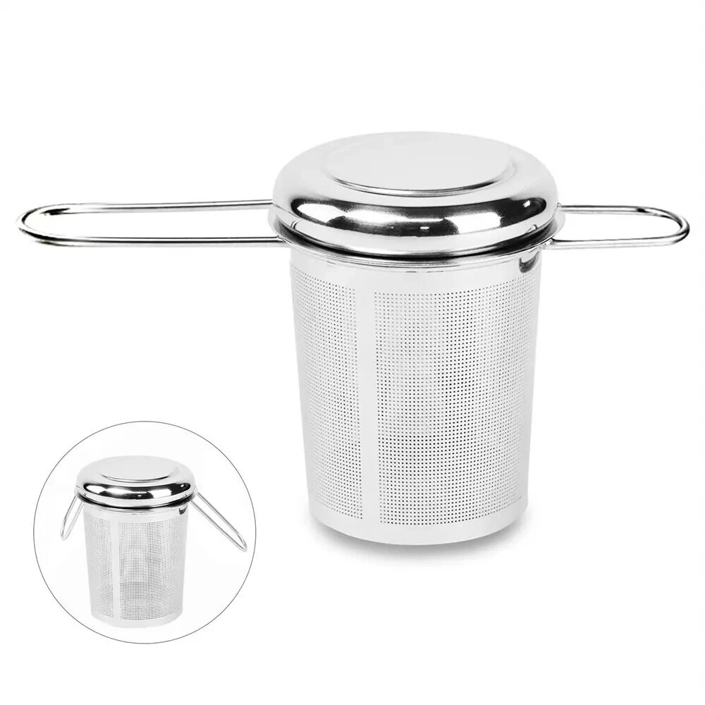 A Set Stainless Steel Mesh Tea - Nettle Leaf Tea avaliação e preço