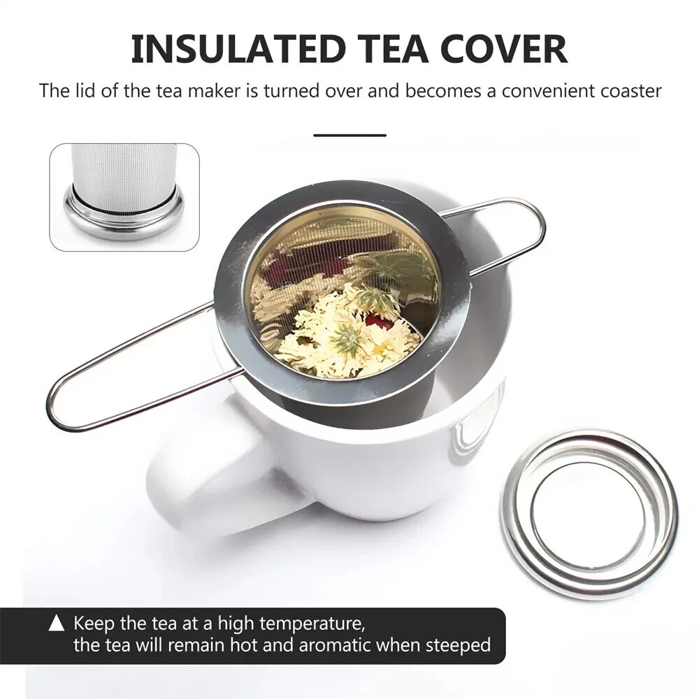 A Set Stainless Steel Mesh Tea - Nettle Leaf Tea avaliação e preço