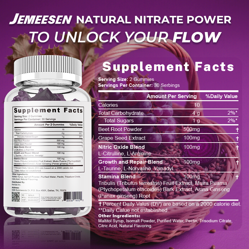 Nitrate Power Gummies - Beet R - Valerian Root Capsule avaliação e preço
