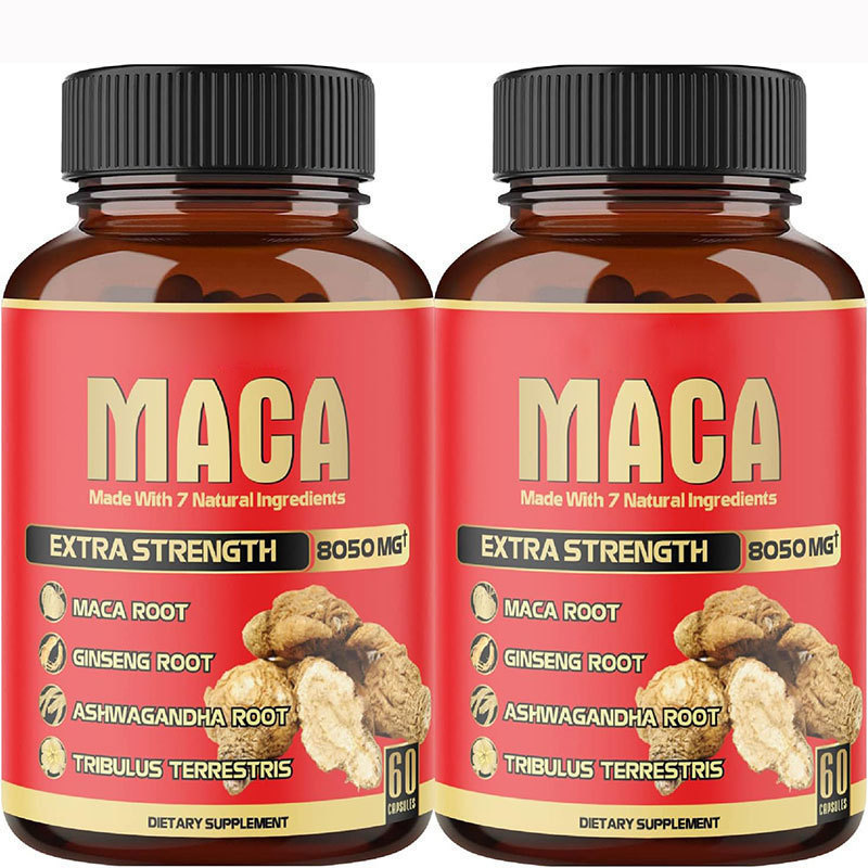 2 Pcs 8050mg Organic Black Mac - Valerian Root Capsule avaliação e preço