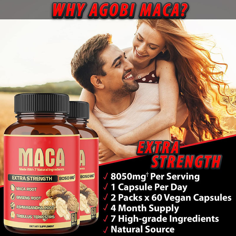 2 Pcs 8050mg Organic Black Mac - Valerian Root Capsule avaliação e preço