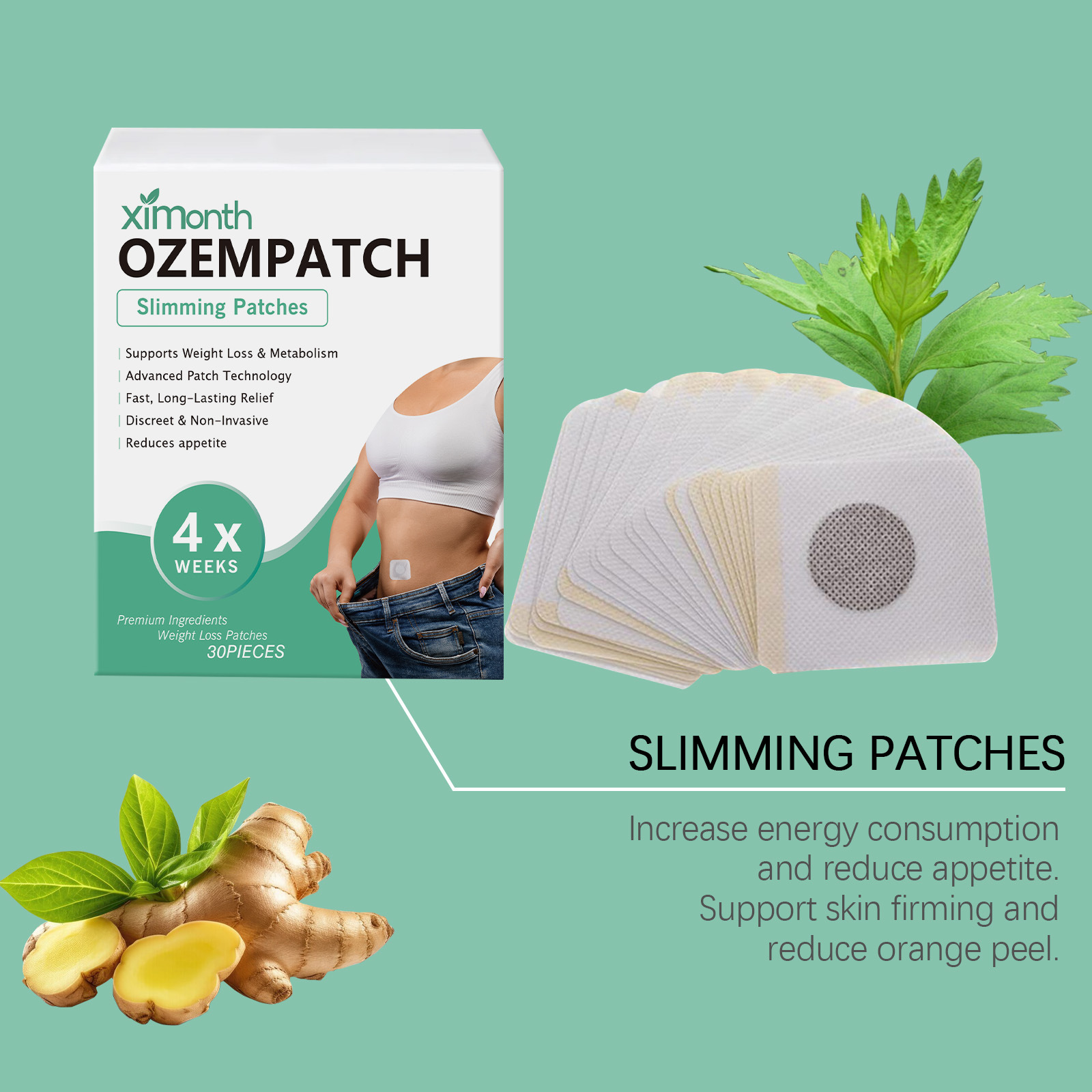 Ximonth Body Shaping Patches I - Herbal Wellness In avaliação e preço
